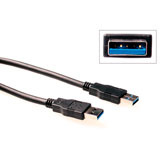 ACT USB 3.0 aansluitkabel USB A male - USB A male