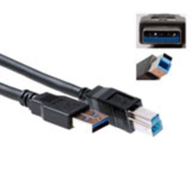 ACT USB 3.0 A male - USB B male  3,00 m