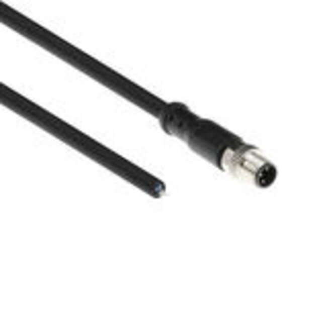ACT Industrial 1,50 meter Sensor kabel M8A 3-polig male naar open end, Ultraflex Xtreme TPE kabel, afgeschermd