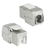 ACT TD6525 Keystone Jack RJ45 CAT6A Shielded Toolless met Shutter