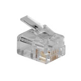 Intronics Modulaire RJ connector voor massieve ronde kabel in zakje 25 stuks - [TD104M]