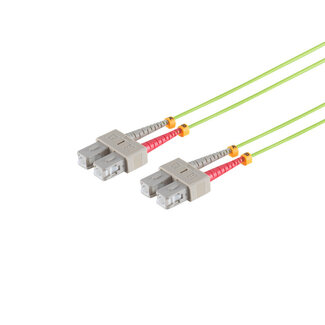 S-Impuls Duplex Patchkabel SC/SC 50/125µ, OM5, lindgrün 30m