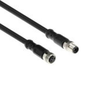 ACT ACT Industrial 3,00 meter Sensor kabel, M8A 3-polig male naar M8A 3-polig female, TPE Ultraflex Xtreme kabel, afgeschermd