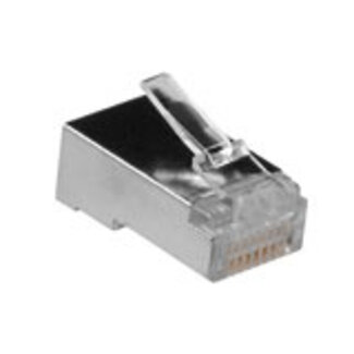 ACT ACT RJ45 (8P/8C)  afgeschermde modulaire connector voor ronde kabel met soepele aders