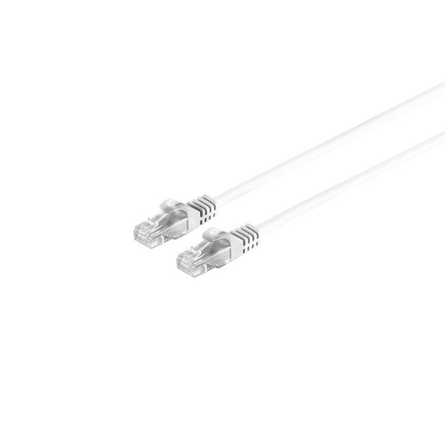 RJ45 Patchkabel CAT 7 Rohkabel U/UTP weiß 0,25m