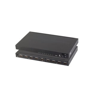 S-Impuls HDMI Verteiler 1x8, Metall, 4K30Hz, schwarz