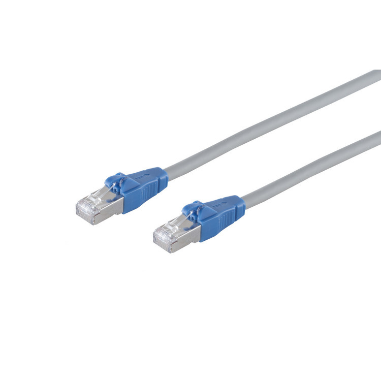 S/FTP CAT6A EasyPull Gigabit Netwerkkabel - CU - 3 meter - Grijs