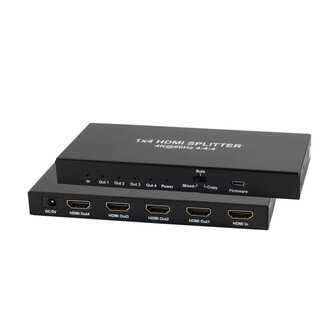 S-Impuls HDMI Verteiler 1x IN, 4x OUT, 4K2K 60Hz