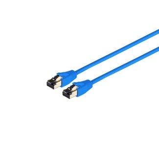 S-Impuls Patchkabel cat 8.1 F/FTP PIMF LSZH blau 0,25m