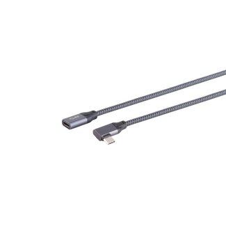 S-Impuls USB-C® Verlängerungskabel, 3.2, 90°, Pro, 2m