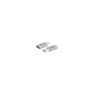 S-Impuls Adapter USB A Stecker auf USB C Buchse, 3.1, 10Gbps, Metallausführung