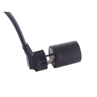 S-Impuls Fixadapter, Schweiz, CEE 7/7-SEV T12 , schwarz