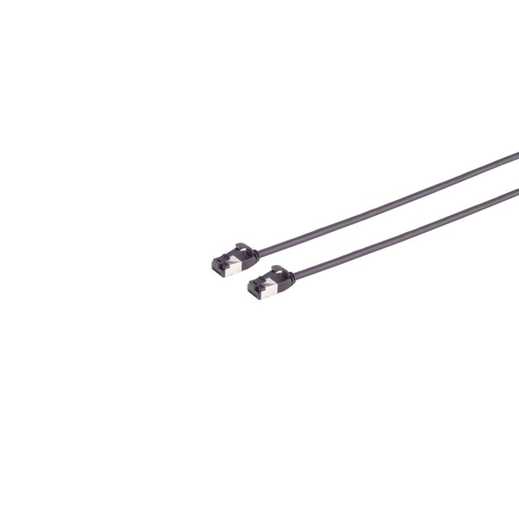 CAT8.1 U/FTP ultra dun zwart - Netwerkkabel - Computerkabel - Kabel