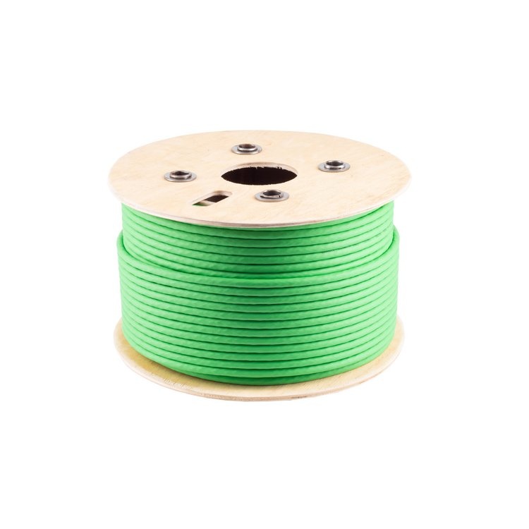 S/FTP CAT8.2 40 Gigabit Netwerkkabel - ProLine - CU - 22AWG - Stug - LSZH - 100 meter - Groen