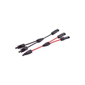 S-Impuls MC4 T-Adapterkabel Set, 2/1, 4mm², rot/schwarz, 30cm