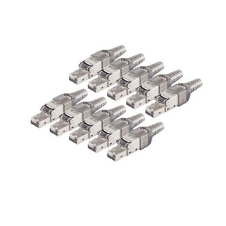 S-Impuls cat. 6A Tool-less RJ45 Stecker geschirmt--VE10