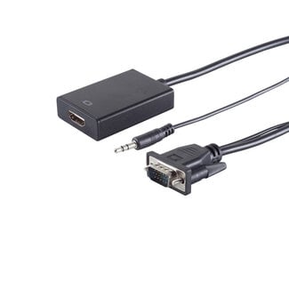 S-Impuls VGA Stecker /HDMI A Buchse + 3,5mm Klinke 0,15m