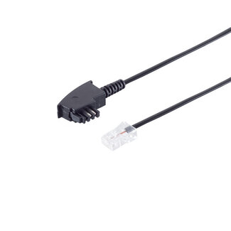 S-Impuls TAE-F-Stecker / RJ 45 Stecker A-4 B-5, 10m