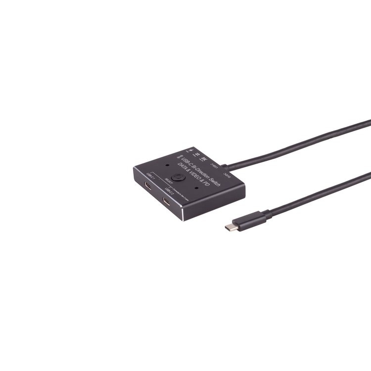 USB-C Schakelaar - 2 poorts - USB 3.2 Gen 2 - Zwart