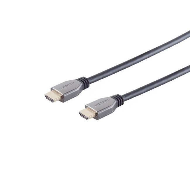 Ultra HDMI Kabel, 10K, Metall, schwarz, 3m