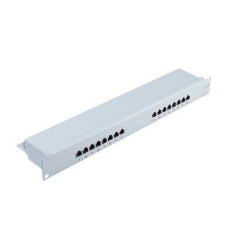 S-Impuls cat 5e 19" 1HE-Patchpanel 16 Port