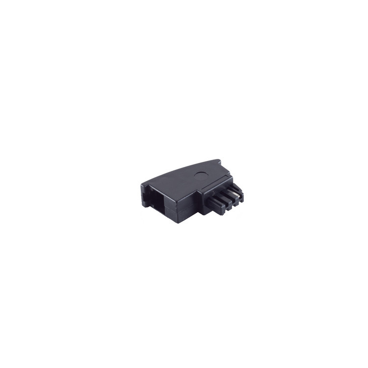 S-Conn TAE-F - RJ11 Zwart