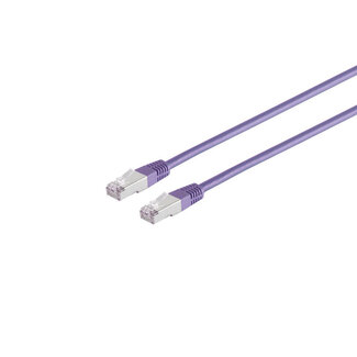 S-Impuls Patchkabel, cat. 5e, SF/UTP, violett, 0,5m