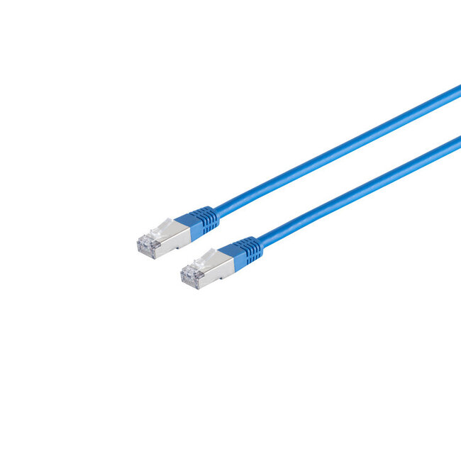 Patchkabel, cat. 5e, SF/UTP, blau, 30,0m