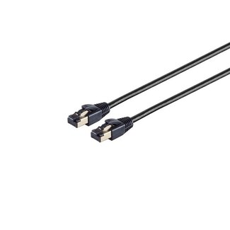 S-Impuls Patchkabel cat 8.1 F/FTP PIMF LSZH schwarz 1,0m
