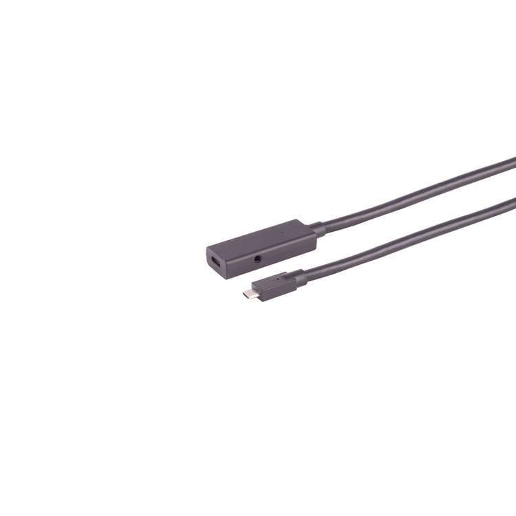Actieve USB-C Verlengkabel - USB 3.2 Gen 2 - 5 meter - Zwart