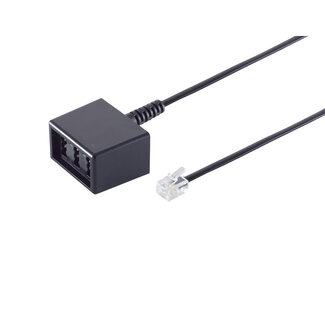 S-Impuls Western-Stecker 8/4 / TAE NFN-Buchse 0,15m