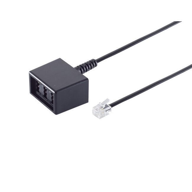 Western-Stecker 6/4 / TAE NFN-Buchse 0,15m