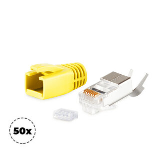 S-Impuls Stecker SET für Verlegekabel bis AWG 23 gelb VE 50
