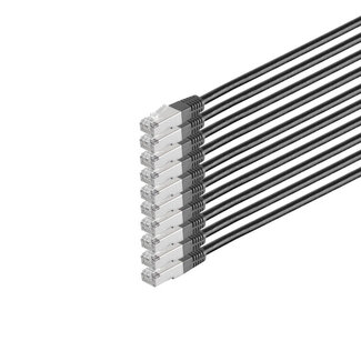 S-Impuls Patchkabel cat 6 S/FTP PIMF HF VE10 schwarz 0,5m