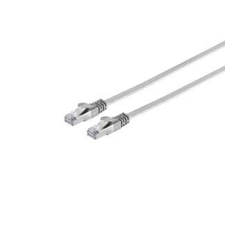 S-Impuls RJ45 Flachkabel m. CAT 7 Rohkabel slim 1m