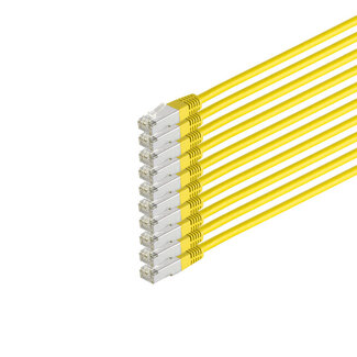 S-Impuls Patchkabel cat 6 S/FTP PIMF HF VE10 gelb 0,25m