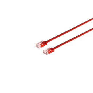 S-Impuls Patchkabel-Flachkabel U/UTP cat. 6 slim rot 0,25m