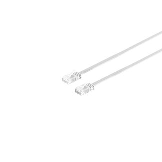 S-Impuls Patchkabel-Flachkabel U/UTP cat. 6 slim weiß 2m
