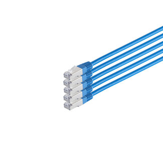 S-Impuls Patchkabel cat 6 S/FTP PIMF HF VE5 blau 0,5m