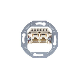 S-Impuls UAE Anschlußdose 2x8/8 parallel ohne Abdeckung UP