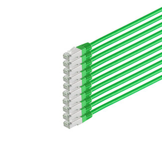 S-Impuls Patchkabel cat 6 S/FTP PIMF HF VE10 grün 0,25m