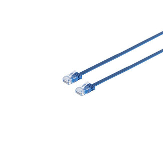S-Impuls Patchkabel-Flachkabel U/UTP cat. 6 slim blau 2m