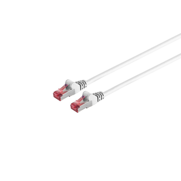 S/FTP CAT6A 10 Gigabit Netwerkkabel - CU - 0,15 meter - Wit
