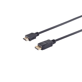 S-Impuls Displayportkabel-Displayport Stecker auf HDMI Stecker, vergoldete Kontakte, 10m