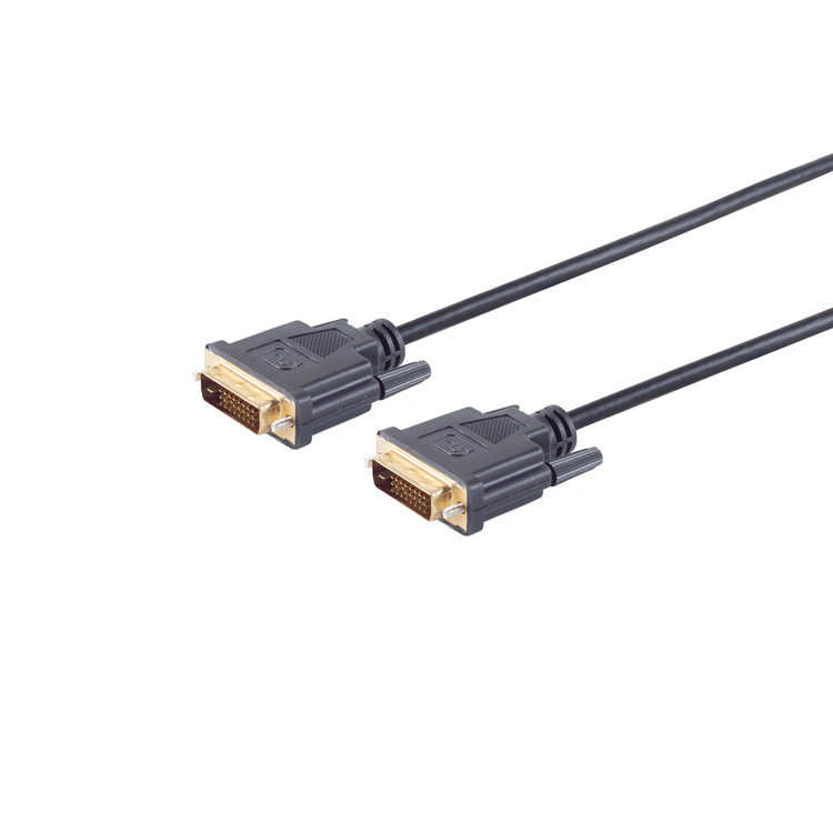 DVI-D Aansluitkabel - 24+1 - Dual Link - Full HD 60Hz - 15 meter - Zwart