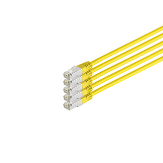 S-Impuls Patchkabel cat 6 S/FTP PIMF HF VE5 gelb 0,5m