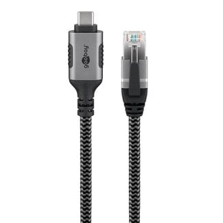 Goobay Goobay USB-C naar RJ45 LAN kabel | USB3.0 | CAT6 | nylon - 5 meter