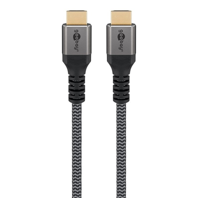 Goobay High Speed HDMI™ Cable with Ethernet, 1 m, Sharkskin Grey |