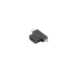 S-Impuls Adapter, HDMI-A Buchse/ HDMI-D + C Stecker, verg.