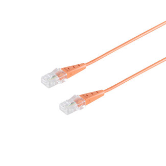 S-Impuls RJ45 Stecker/RJ45 Stecker Rund 4-adrig orange 0,5m